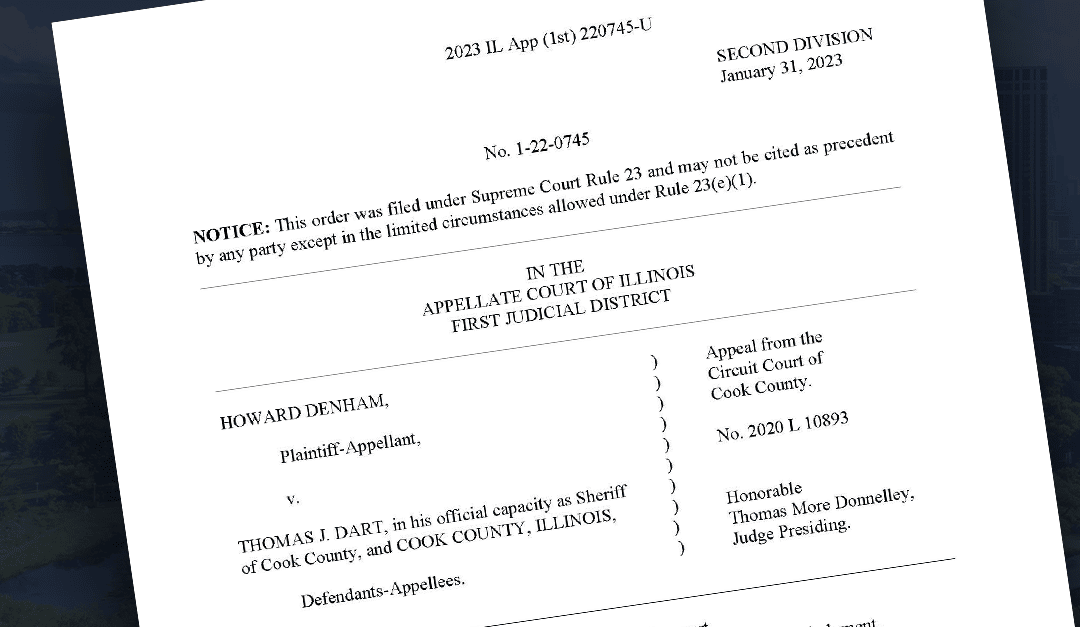 Disparti Law Group Accident & Injury Lawyers Wins Favorable Appellate Ruling in Cook County Sheriff Whistleblower Suit