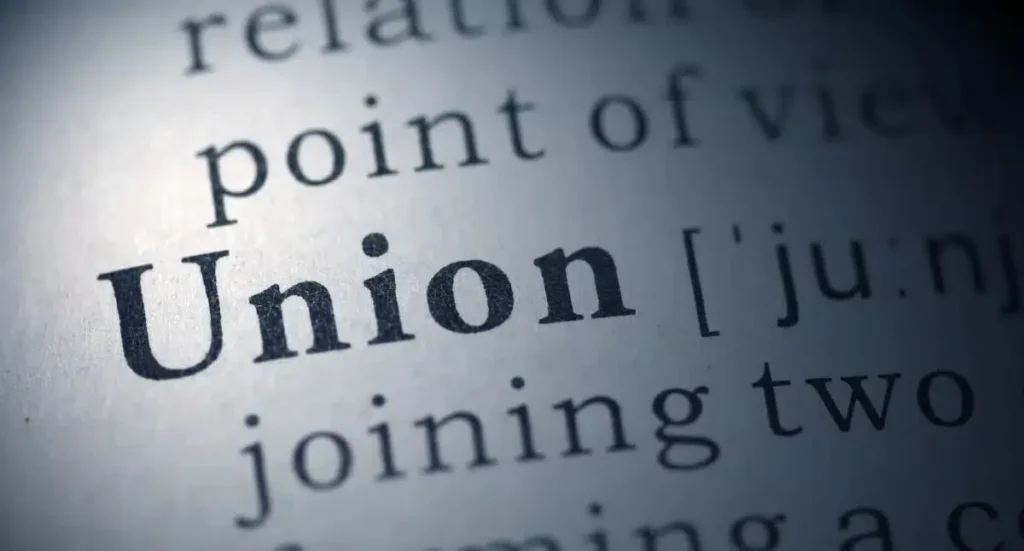 Terms every union member should know, image of the word "union" in text, Disparti Law group